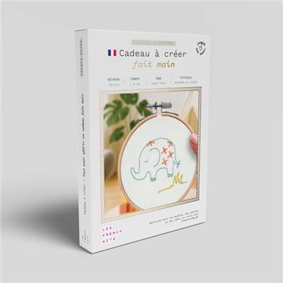 FRENCH'KITS - BRODERIE DÉCORATIVE - ELEPHANT