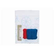 KIT A BRODER SASHIKO WORLD FRANCE BALLERINE ET BLEUETS - TULIP