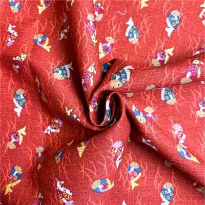 TISSU KURENAI 3378-4C - 100 % COTON - 110 CM 