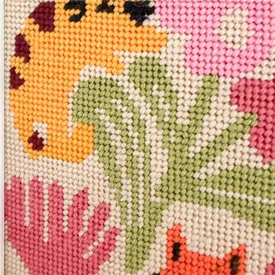 KIT CANEVAS COMPLET - DESSIN 15 X 20 CM - CHATS CHAMPETRES