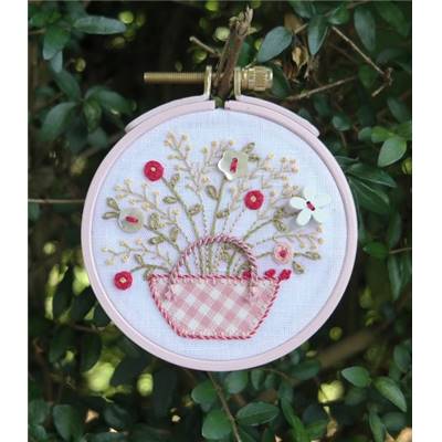 KIT UN PETIT PANIER DE FLEURS CERCLE - COLLECTION MARIE SUAREZ 