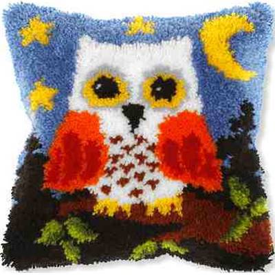 KIT COUSSIN POINT NOUE 40 X 40 CM - CHOUETTE AU CLAIR DE LUNE