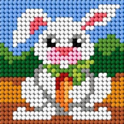 KIT DEMI-POINT ENFANT 10,5 X 10,5 CM - LE PETIT LAPIN