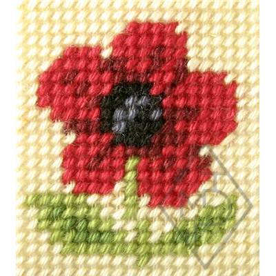 KIT DEMI-POINT ENFANT 11 X 13 CM - PETIT COQUELICOT