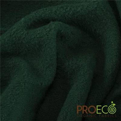 POLAIRE STRETCH EN COTON BIOLOGIQUE ProECO® - 135 CM - VERT SAPIN