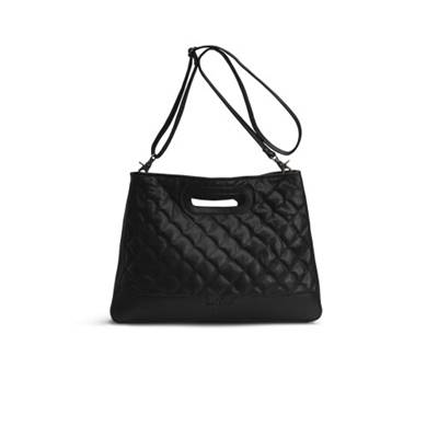 SAC A BANDOULIERE DESIGN MATELASSE MUUD - DARCIA - NOIR