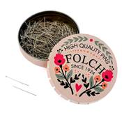 COFFRET 4 BOITES 25G - EPINGLES COUTURE N°6 TISSUS DELICATS - FOLCH
