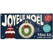 MINI KIT POINT DE CROIX - JOYEUX NOEL !