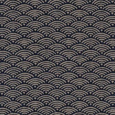 COUPON TISSU JAPON 110X50 SEIGAIHA MARINE