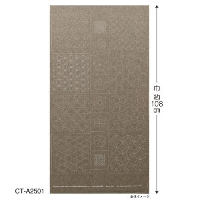 COUPON PANNEAU 61X108 CM TSUMUGI A2501 TAUPE IMPRIME 