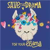 KIT DIAMOND ART DEBUTANT - SAVE THE DRAMA FOR YOUR LLAMA