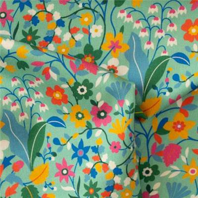 TISSU DASHWOOD STUDIO - ACE LAWN - 1820 TEAL - COTON - 148 CM