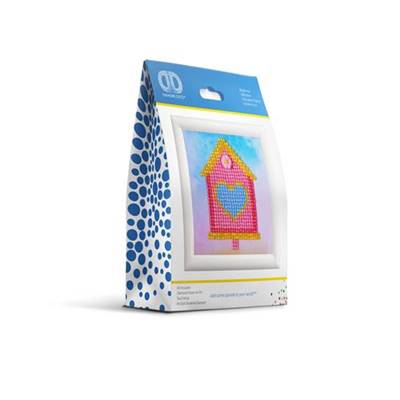 KIT BRODERIE DIAMANT - HOME SWEET HOME - LIVRE AVEC CADRE