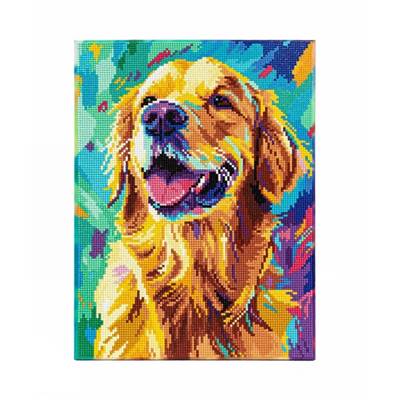 KIT BRODERIE DIAMANT DOTZ - GOOD BOY ! AVEC CADRE