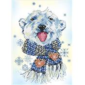 KIT BRODERIE DIAMANT - OURS POLAIRE PATIBULAIRE