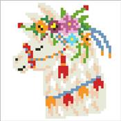 KIT BRODERIE DIAMANT COUSSIN - LE PETIT LAMA