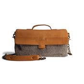 KIT HAUMEA BAG MUUD - CUIR WHISKY - COULEUR GRIS FONCE