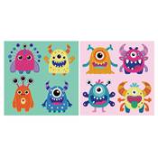 KIT BRODERIE DIAMANT DOTZ BY NUMBER - PETITS MONSTRES 2