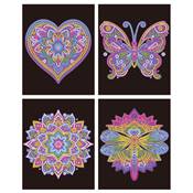 KIT BRODERIE DIAMANT DOTZIES FLOCK - 4 MANDALAS