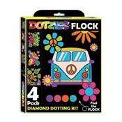 KIT BRODERIE DIAMANT DOTZIES FLOCK - 4 PEACE & LOVE
