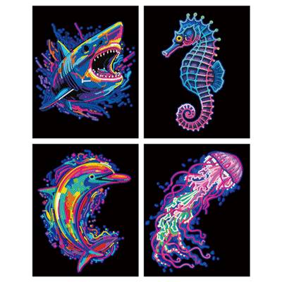 KIT BRODERIE DIAMANT DOTZIES FLOCK - 4 VIES MARINES