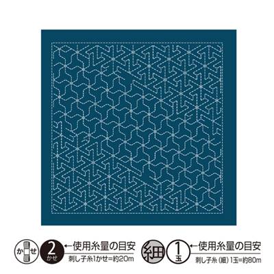 LOT 3 COUPONS TISSU SASHIKO 33 x 66 CM -HANAFUKIN 2133