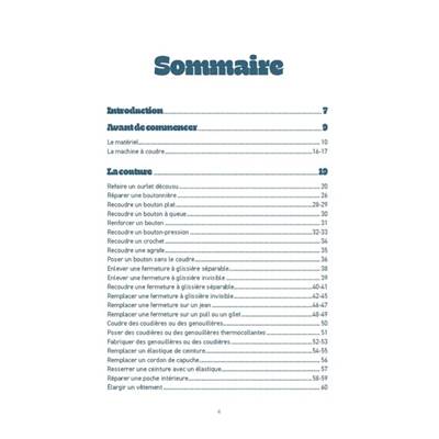 MON P'TIT COURS DE POCHE - LE RACCOMMODAGE - LES TECHNIQUES DE BASE