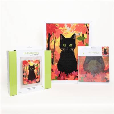 KIT CANEVAS COMPLET - DESSIN 30 X 40 CM - EMERAUDE D'AUTOMNE