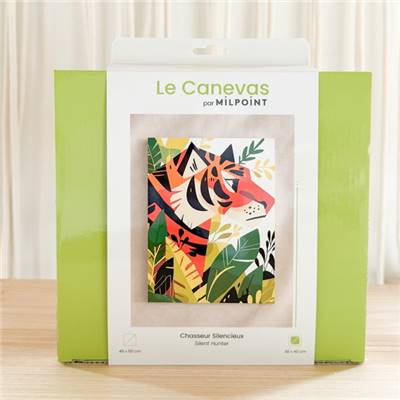 KIT CANEVAS COMPLET - DESSIN 30 X 40 CM - CHASSEUR SILENCIEUX