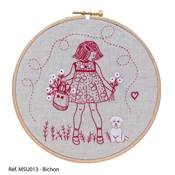 Marie Suarez Embroidery Kit LOVE AVEC TAMBOUR MSU032