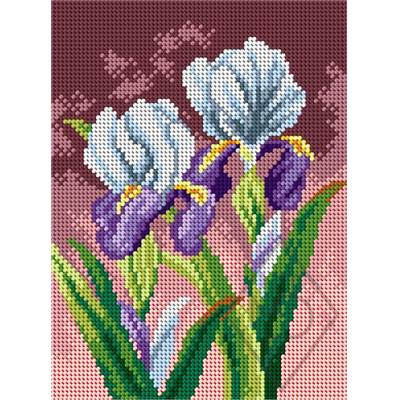 CANEVAS BLANC 18 X 24 CM - DEUX IRIS