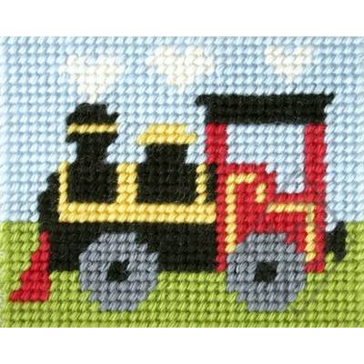 KIT DEMI-POINT ENFANT 17 X 20,5 CM - LOCOMOTIVE