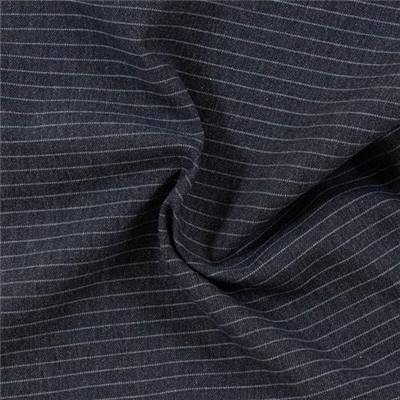 FLANELLE COTON BIO - 150 CM - RAYURES FOND MARINE
