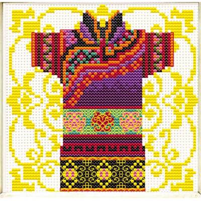 NO COUNT CROSS STITCH - KIMONO MAUVE POUR MONSIEUR