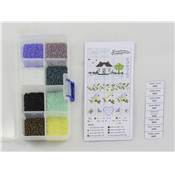 BOITE AQUARELLE PERLEE - ASSORTIMENT 8 COULEURS + AIGUILLE- AQUA