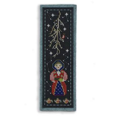 MARQUE PAGES FLOCONS RUSSES - Carton perforé + feutrine