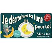 MINI KIT POINT DE CROIX - JE DECROCHERAI LA LUNE POUR TOI 