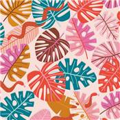 TISSU DASHWOOD STUDIO - DANDELION JUNGLE 2097 - COTON - 110 CM 