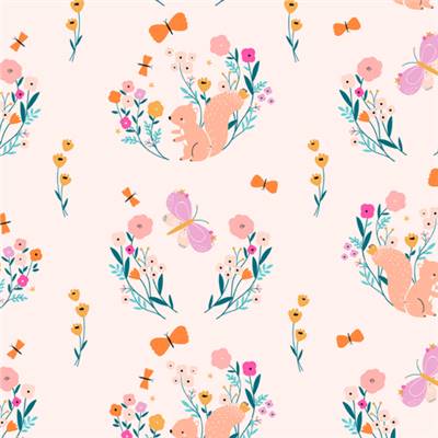 TISSU DASHWOOD STUDIO - SPRING MEADOW 2572 - COTON - 110 CM