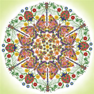 KIT BRODERIE DIAMANT - JARDIN KALEIDOSCOPE 