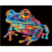 KIT BRODERIE DIAMANT NEON NOIR - TREE FROG