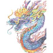 KIT BRODERIE DIAMANT NEON NOIR - DRAGON