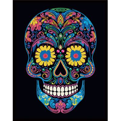KIT BRODERIE DIAMANT NEON NOIR - SUGAR SKULL