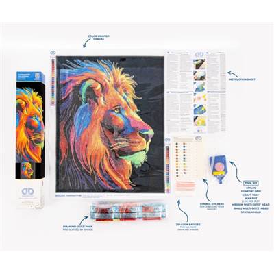 KIT BRODERIE DIAMANT NEON NOIR - LUMINOUS PRIDE