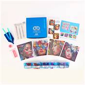 KIT BRODERIE DIAMANT MINI DOTZ - FOUR BEAUTIES - PACK DE 4 DESSINS