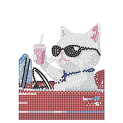 KIT BRODERIE DIAMANT DOTZ - CONVERTIBLE CAT AVEC CADRE