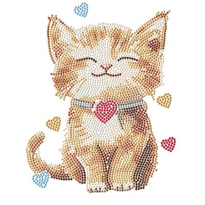 KIT BRODERIE DIAMANT DOTZ - DARLING KITTY AVEC CADRE