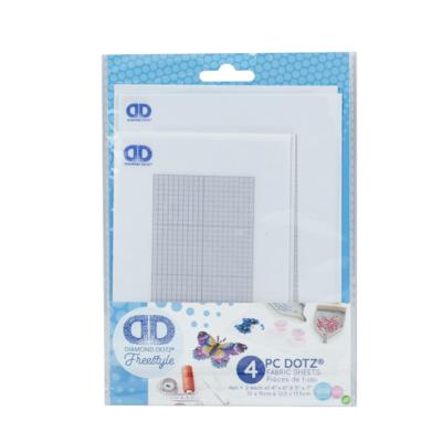 PACK TOILES DD ADHESIVES AVEC PETITS CERCLES IMPRIMES - X 4 ASSORTIES