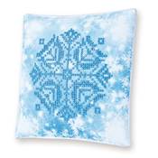 KIT BRODERIE DIAMANT COUSSIN NOEL - LE FLOCON DE NEIGE 