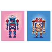 KIT BRODERIE DIAMANT DOTZ BY NUMBER - JEUX DE ROBOT 1